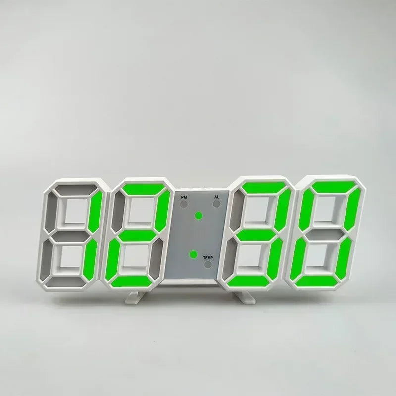 Horloge Murale | Numérique LED Moderne | Tech Temps | TeknoTid