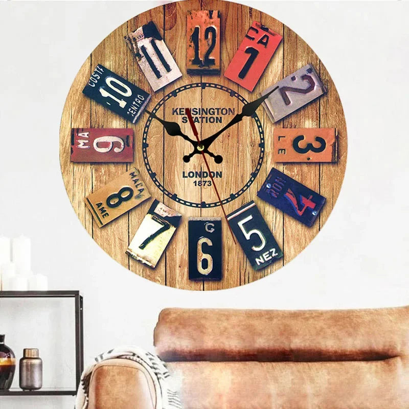 Horloge Murale | Campagne Charme Rustique | Style Rustique | Biro