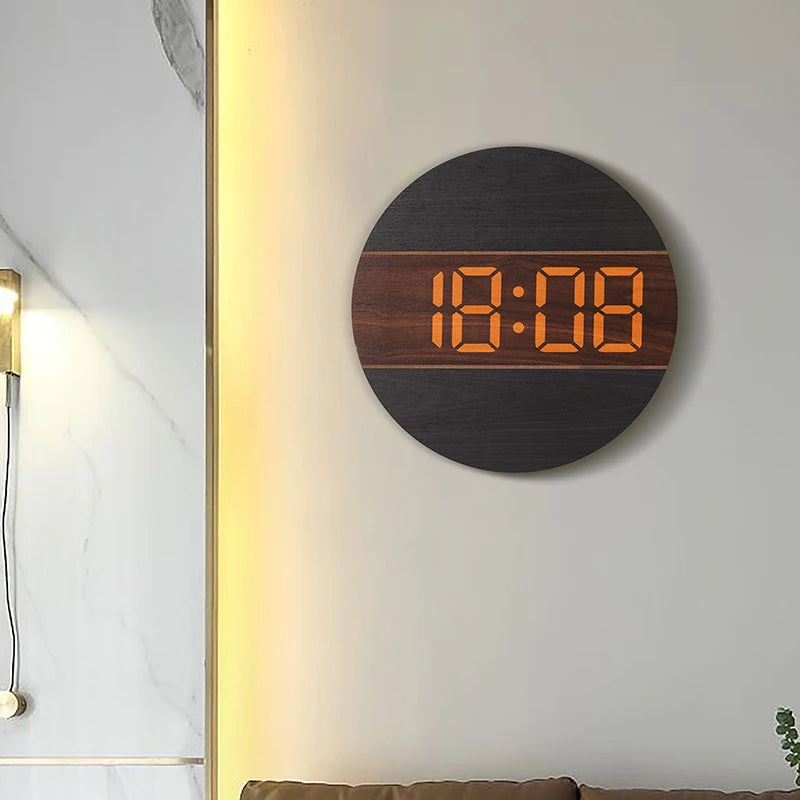Horloge Murale | Digitale Bois | Bois Numérique | Jenson