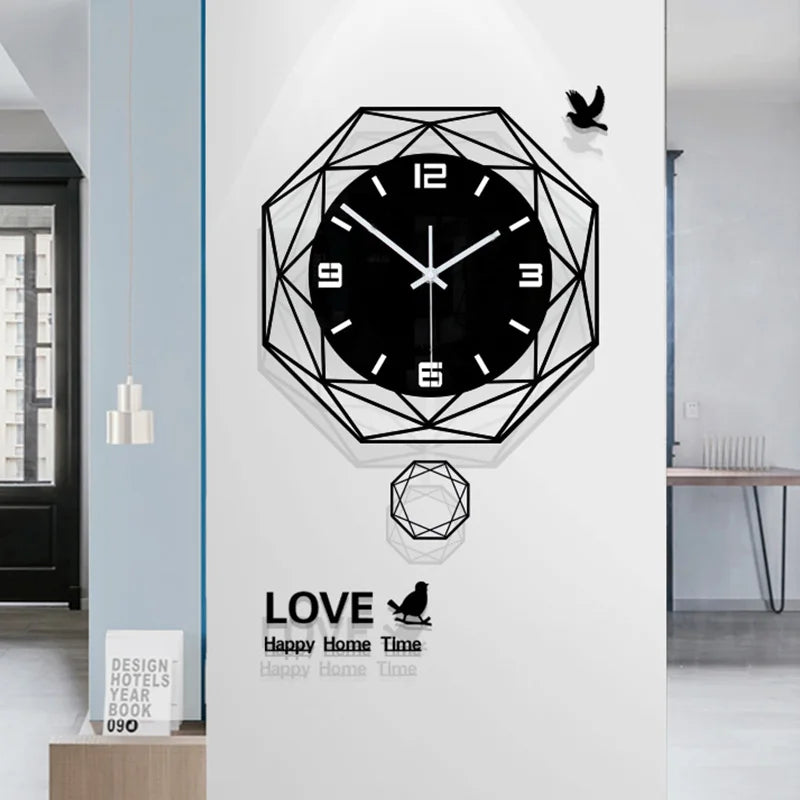 Horloge Murale | Géométrique Mouvement Perpétuel | Mouvement Perpétuel | Axel