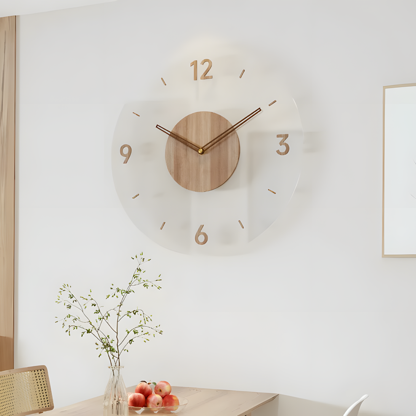 Horloge Murale | Bois Massif Nordique | Simple Élégance | Koda