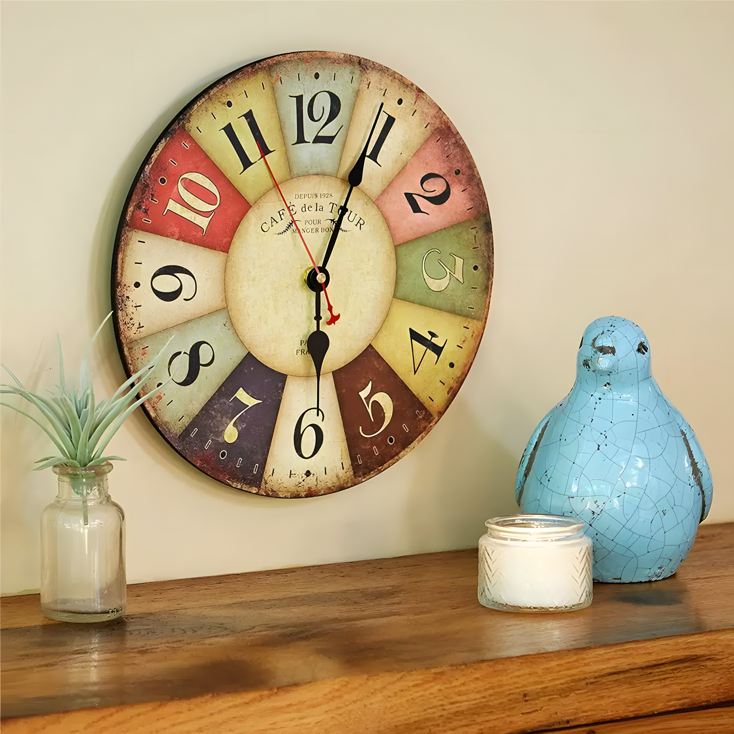 Horloge Murale | Style Ferme Rustique | Rustique Ferme | Tate