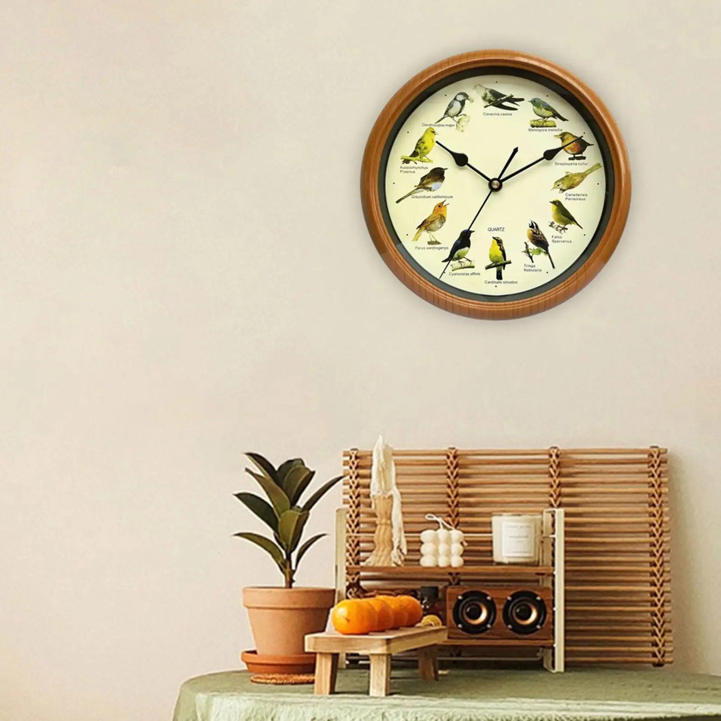 Horloge Murale | Motif Oiseau Décorative | Oiseau Décoratif | Ava