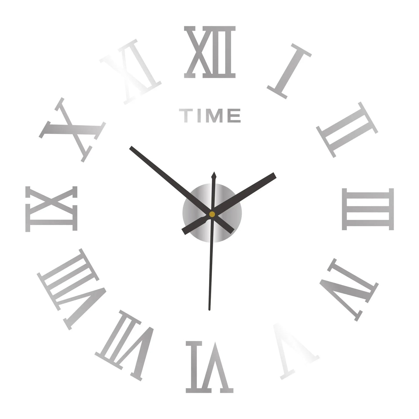 Horloge Murale | Stickers DIY Chiffres Romains Grandes Aiguilles | Chiffres Romains | Pax