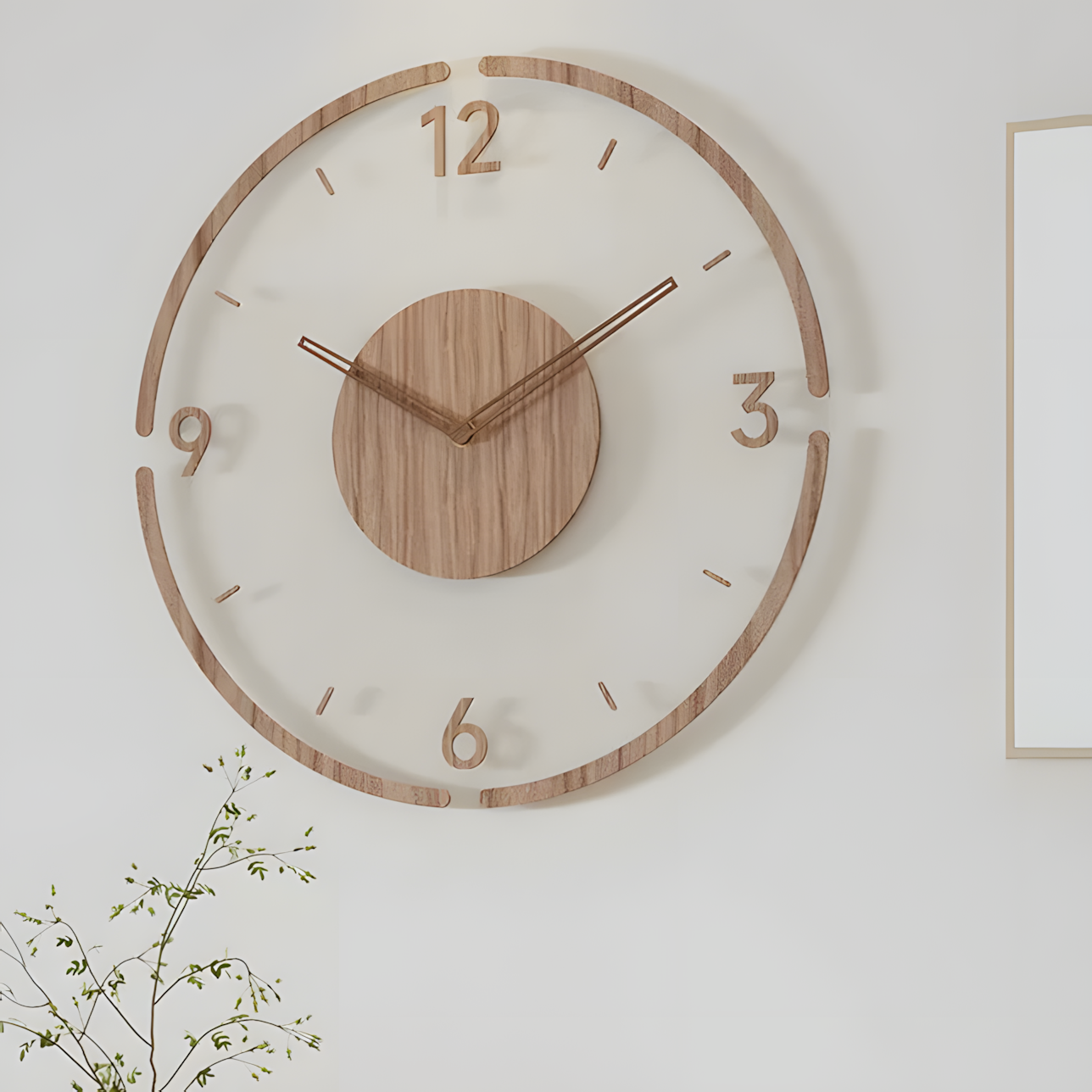 Horloge Murale | Bois Massif Nordique | Simple Élégance | Koda