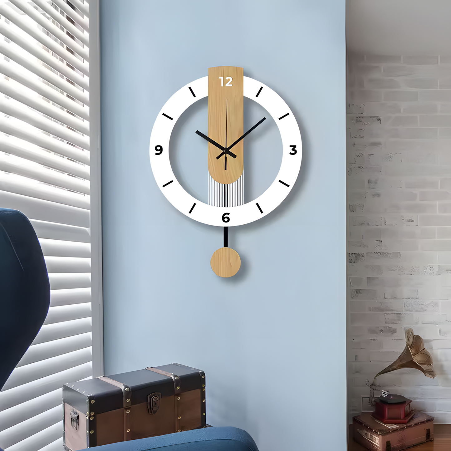 Horloge Murale | Romaine Acrylique Bois Noble | Bois Noble Romaine | Sora