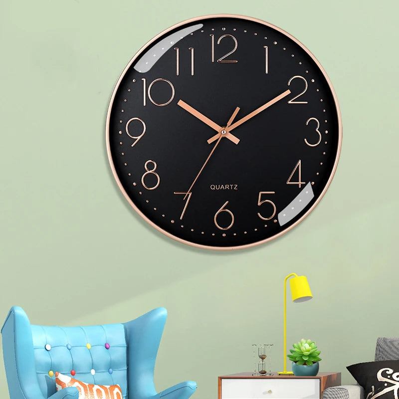 Horloge Murale | Design Minimaliste Chiffres Purs | Minimaliste Pur | Farley
