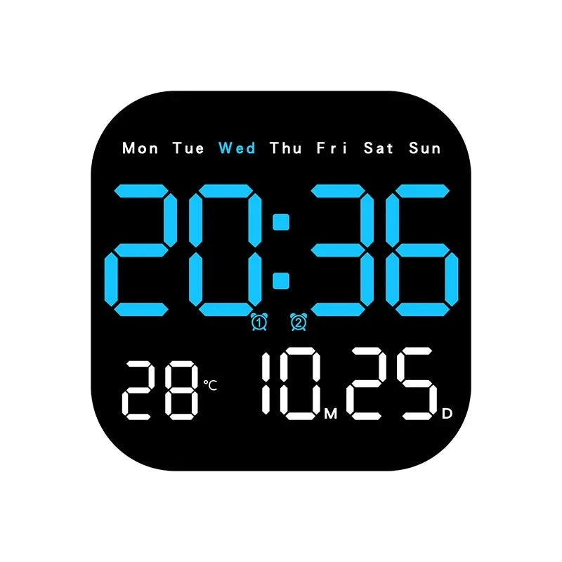 Horloge Murale | Led Multifonction Numérique| Led Multifonction | Paxon