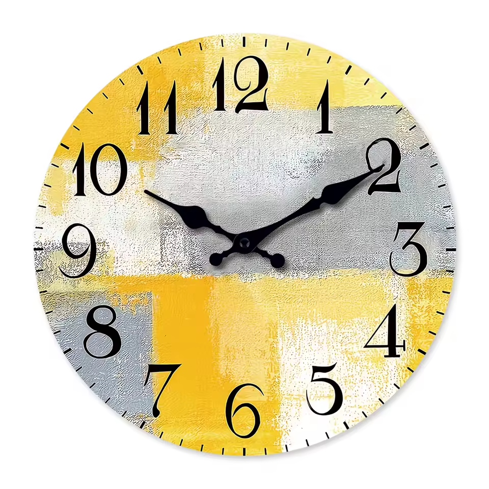 Horloge Murale | Bois Vibrant Décoratif | Bois Coloré | Faro