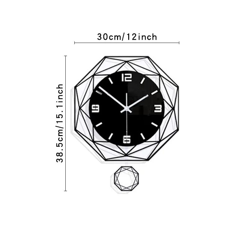 Horloge Murale | Géométrique Mouvement Perpétuel | Mouvement Perpétuel | Axel