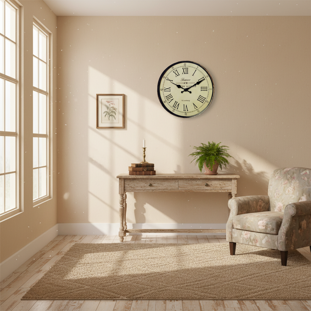 Horloge Murale | Style Café Retro l Sage