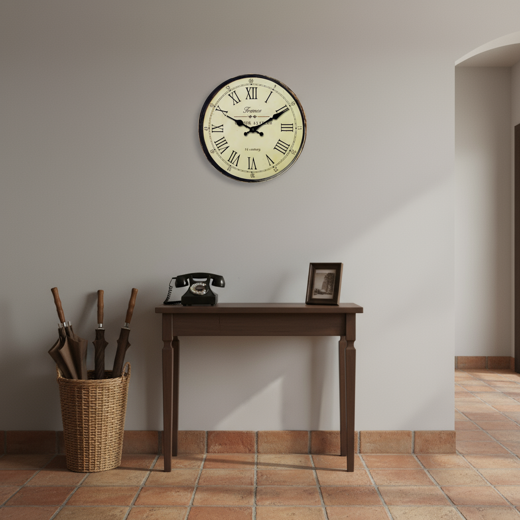 Horloge Murale | Style Café Retro l Sage