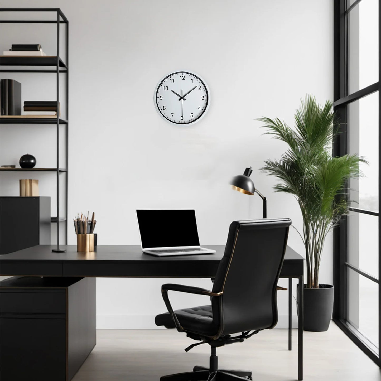 Horloge Murale | Blanche Épurée | Pur Style | Lys