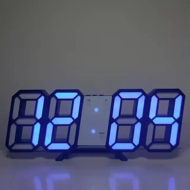 Horloge Murale | Numérique LED Moderne | Tech Temps | TeknoTid