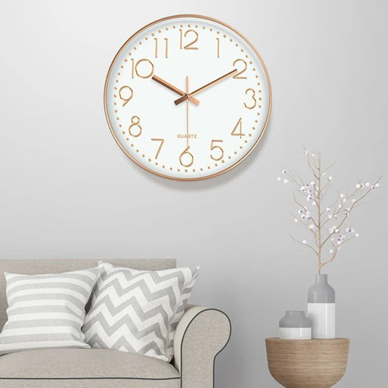 Horloge Murale | Design Minimaliste Chiffres Purs | Minimaliste Pur | Farley