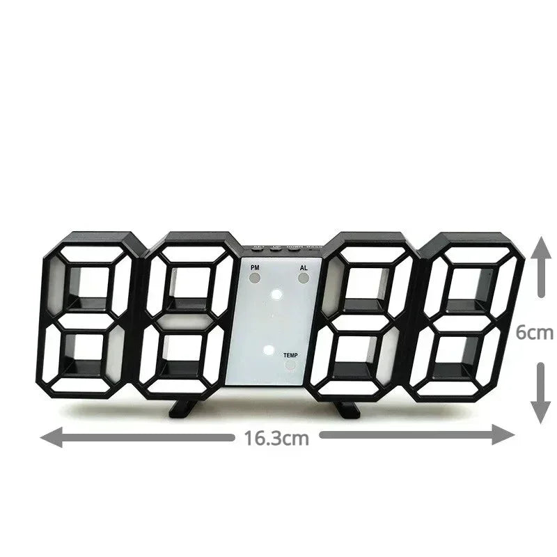 Horloge Murale | Numérique LED Moderne | Tech Temps | TeknoTid