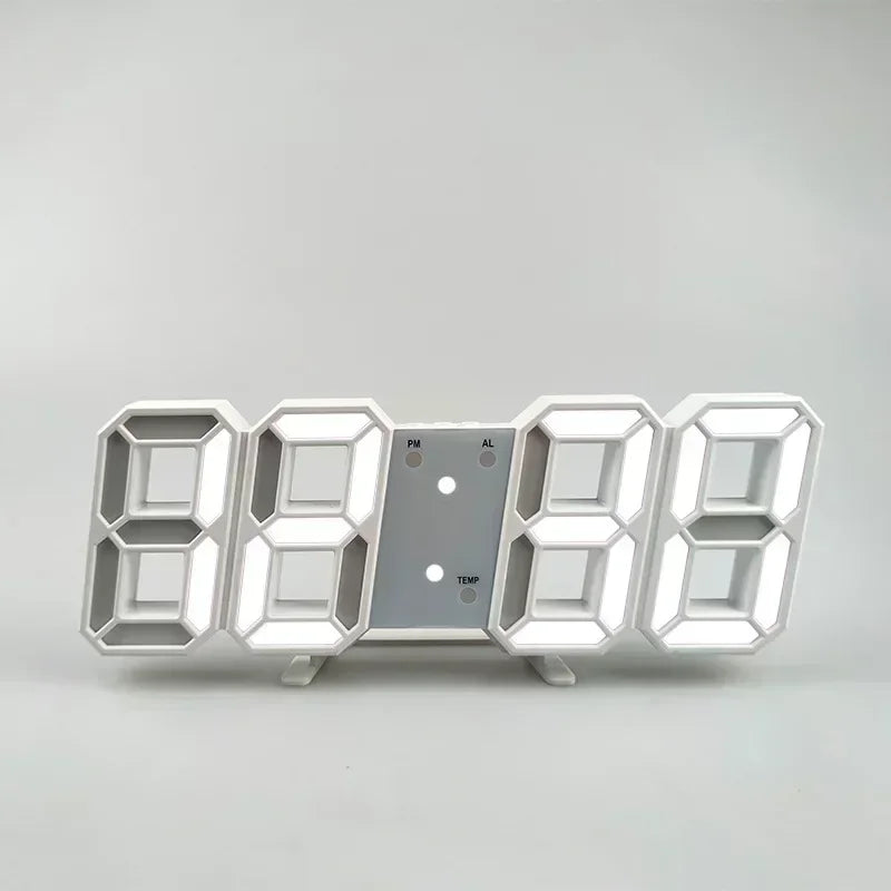 Horloge Murale | Numérique LED Moderne | Tech Temps | TeknoTid