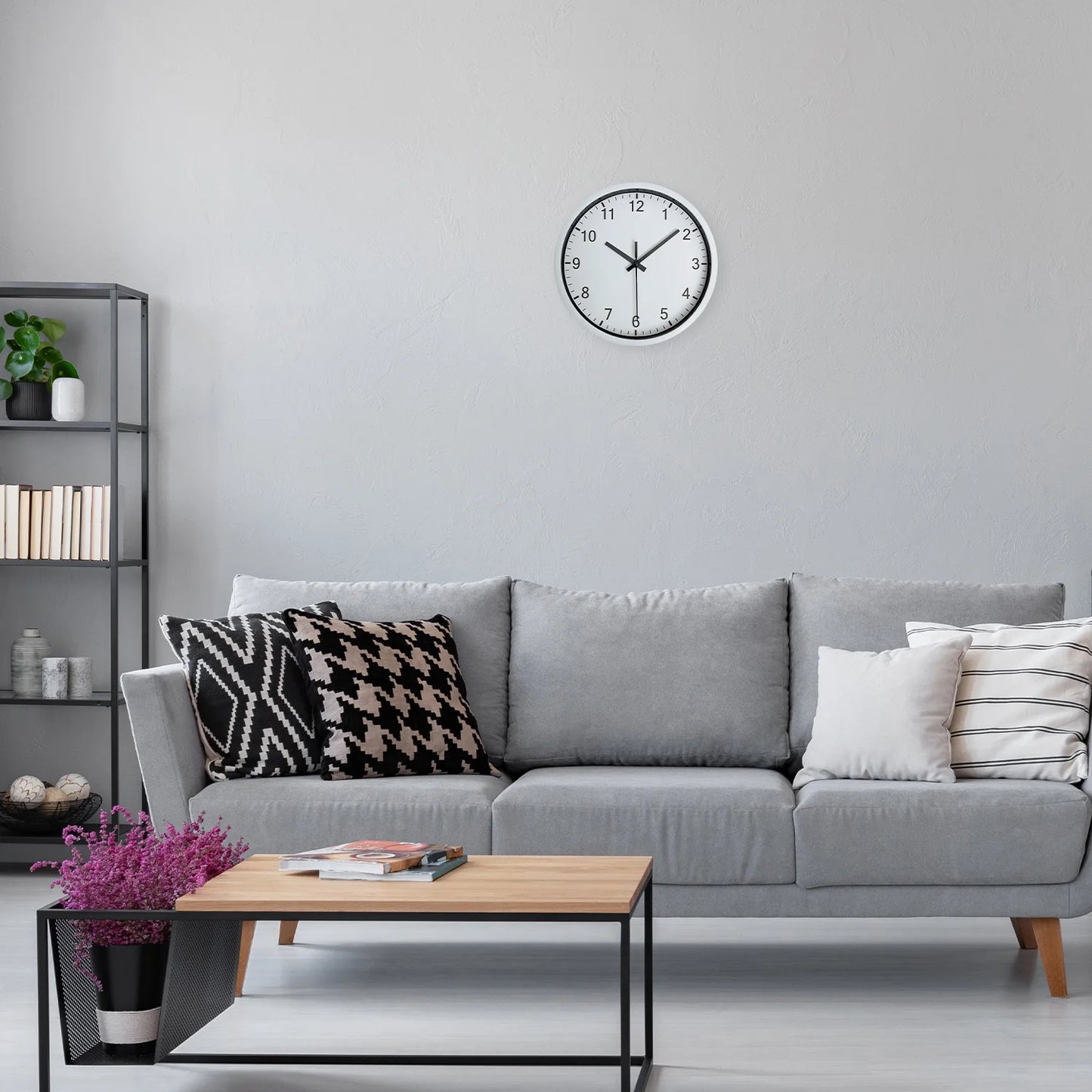 Horloge Murale | Blanche Épurée | Pur Style | Lys