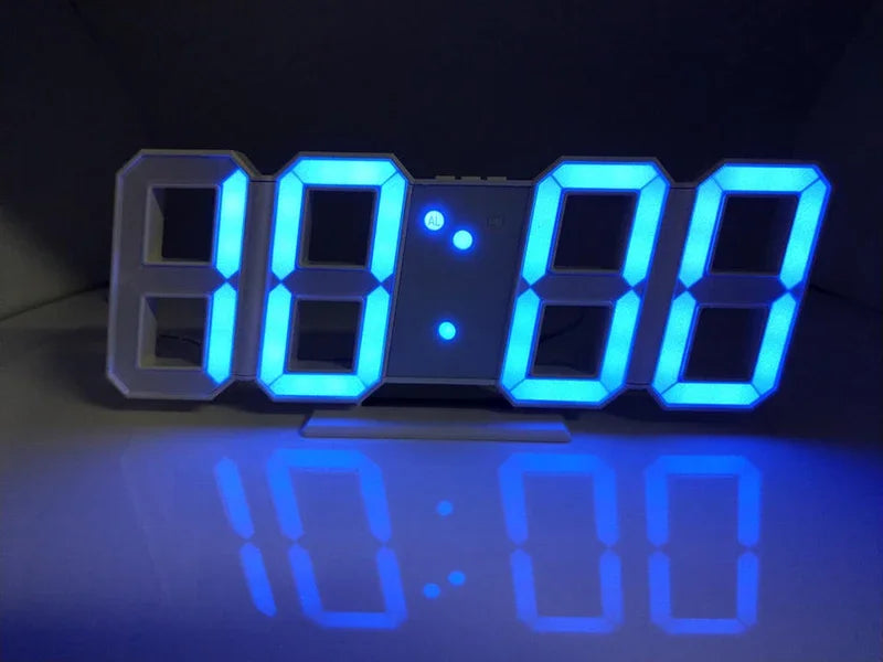 Horloge Murale | Numérique LED Moderne | Tech Temps | TeknoTid