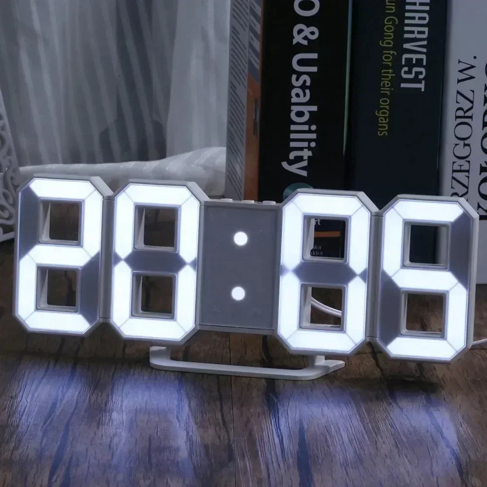 Horloge Murale | Numérique LED Moderne | Tech Temps | TeknoTid