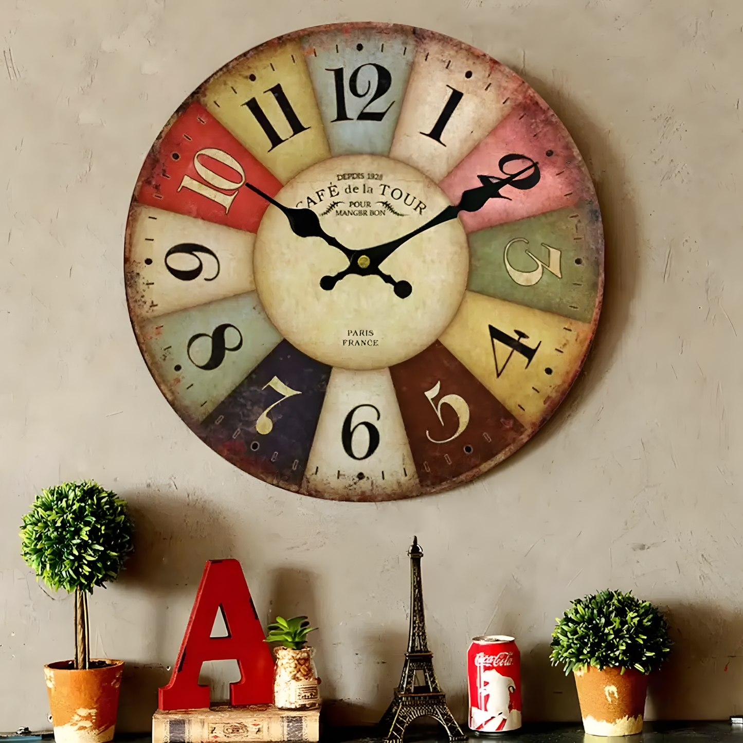 Horloge Murale | Style Ferme Rustique | Rustique Ferme | Tate