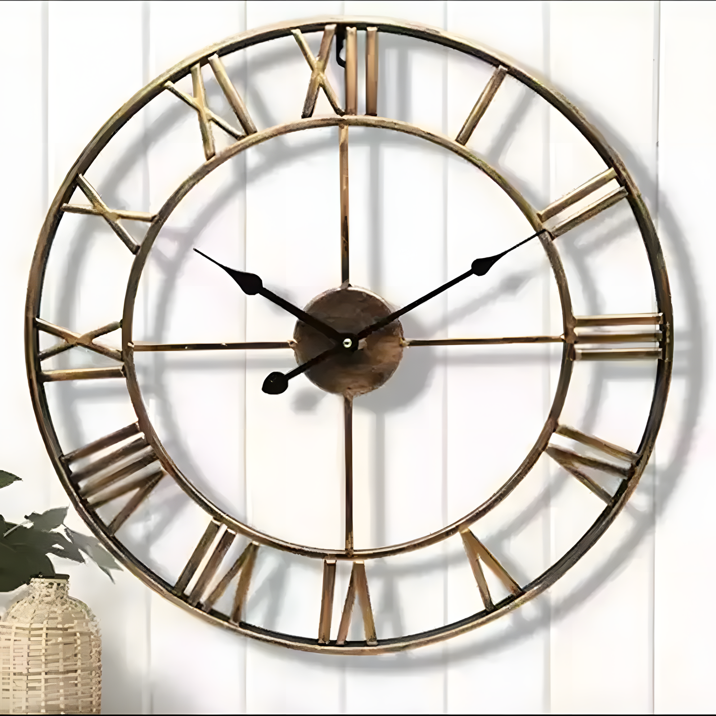 Horloge Murale | Romaine Métal Élégante | Métal Élégant Romaine | Tova