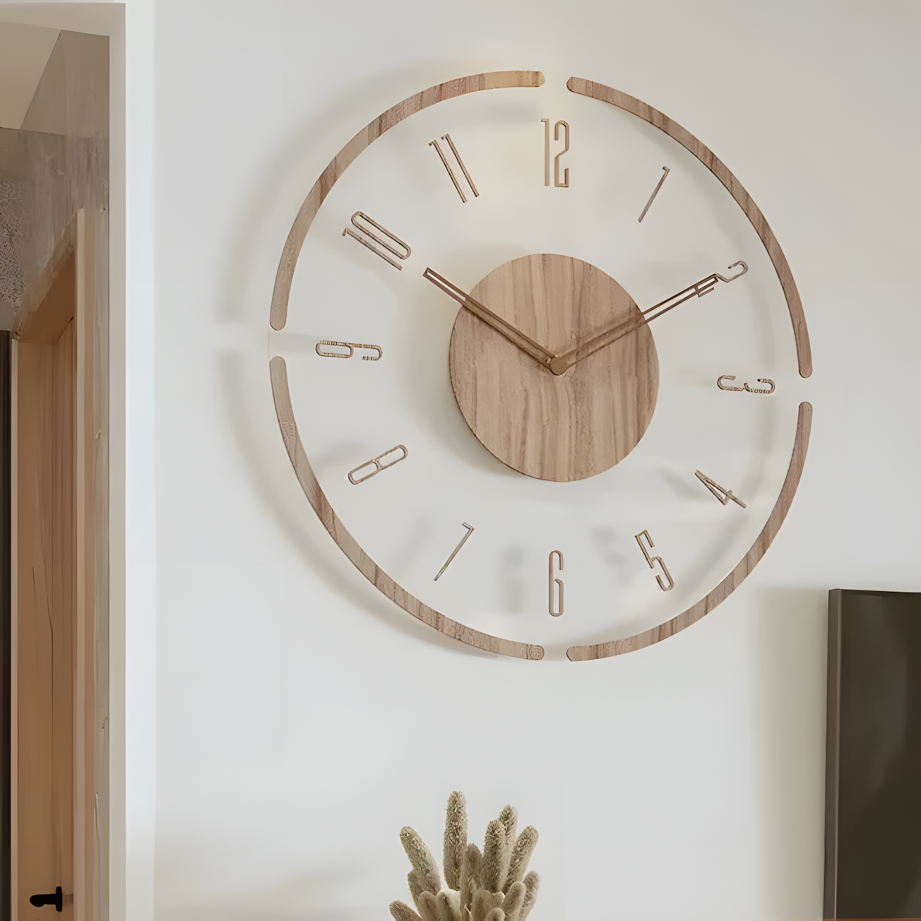 Horloge Murale | Bois Massif Nordique | Simple Élégance | Koda