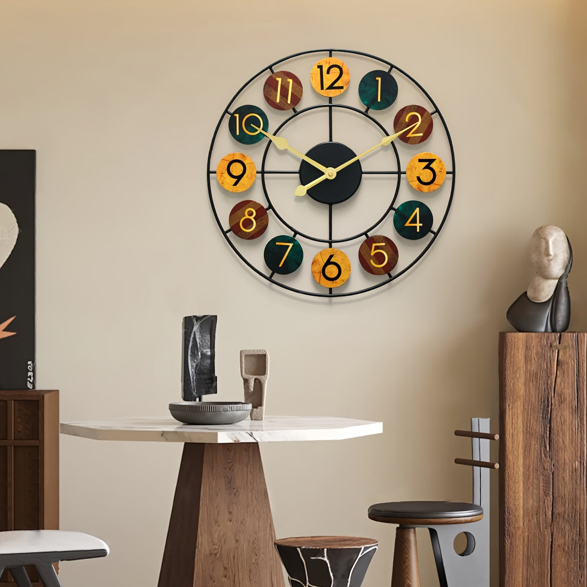 Horloge Murale | Romain Fer Vintage | Art Ancien | JärnTid