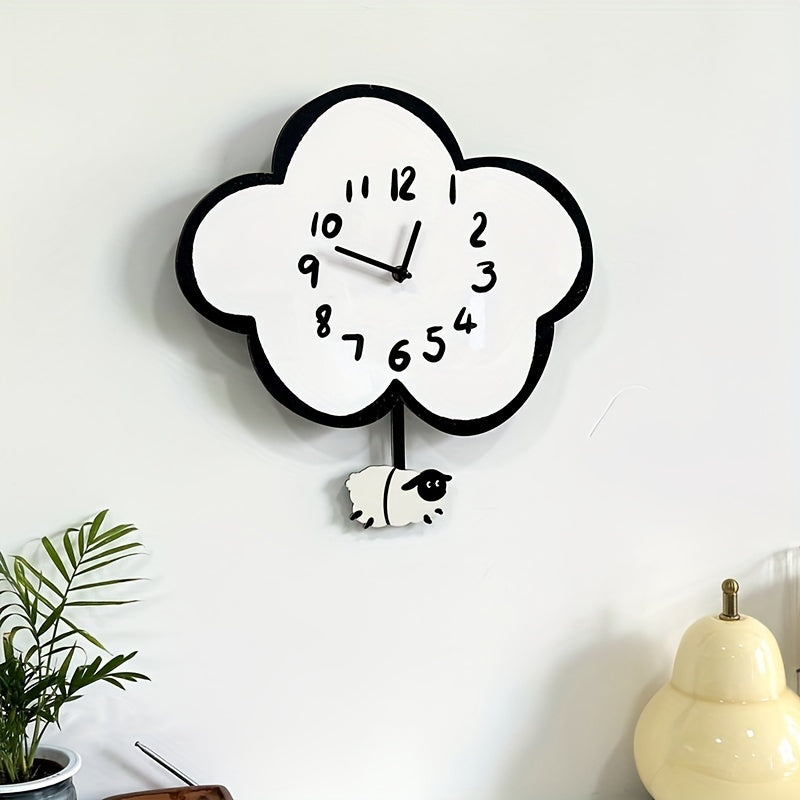 Horloge Murale | Nuage Mouton Vintage | Rêve Doux | MolnFår