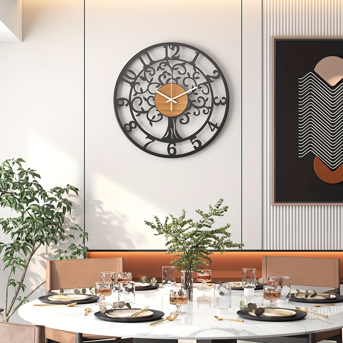 Horloge Murale | Décor Fleur Élégant | Design Fleuri | BlomKlo