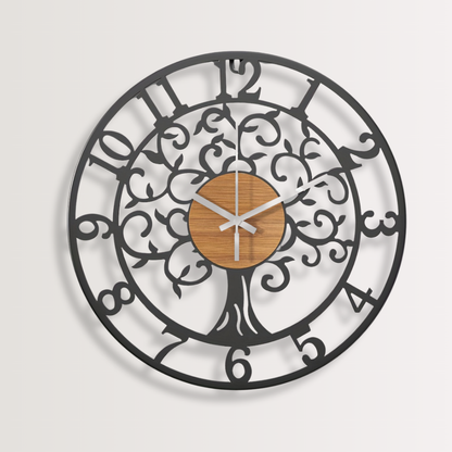 Horloge Murale | Décor Fleur Élégant | Design Fleuri | BlomKlo