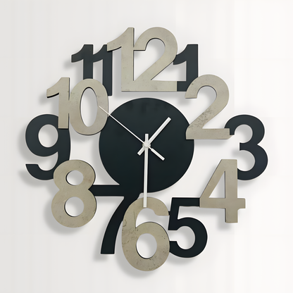 Horloge Murale | Nombre Minimaliste Design | Style Chiffre | DigiForm