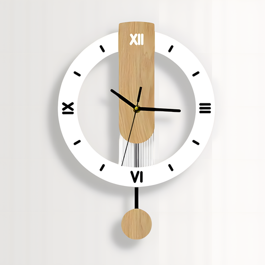 Horloge Murale | Romaine Acrylique Bois Noble | Bois Noble Romaine | Sora