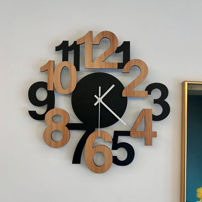Horloge Murale | Nombre Minimaliste Design | Style Chiffre | DigiForm