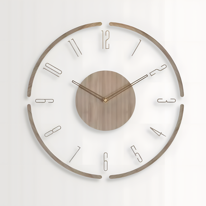 Horloge Murale | Bois Massif Nordique | Simple Élégance | Koda