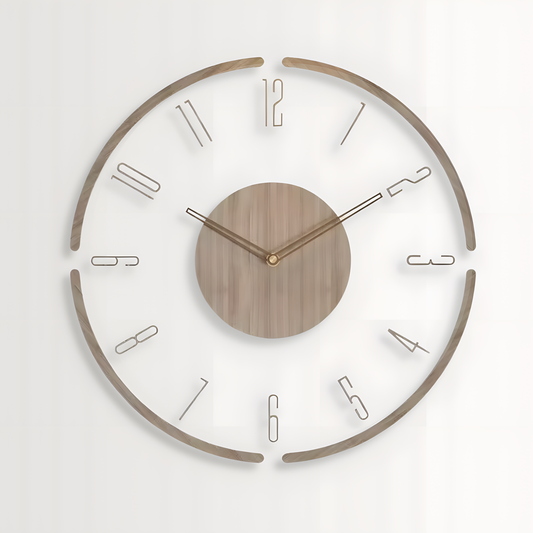 Horloge Murale | Bois Massif Nordique | Simple Élégance | Koda