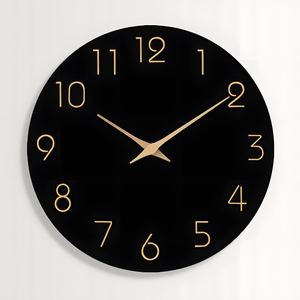 Horloge Murale | Ronde Rétro Élégante | Style Rétro Chic | Niko