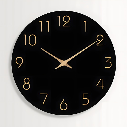 Horloge Murale | Ronde Rétro Élégante | Style Rétro Chic | Niko
