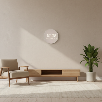 Horloge Murale | Led Bois Numérique | Led Bois Luxe | Briza