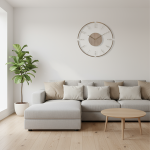 Horloge Murale | Bois Massif Nordique | Simple Élégance | Koda