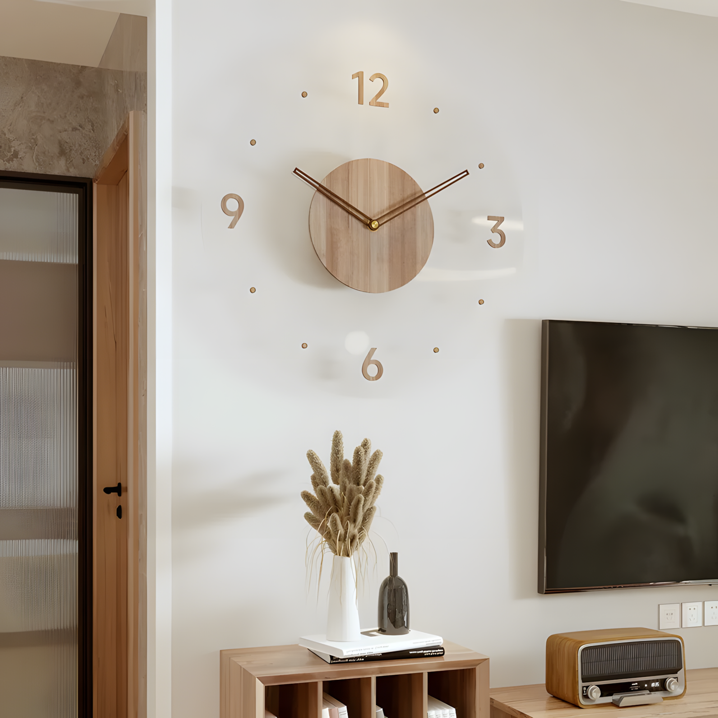 Horloge Murale | Bois Massif Nordique | Simple Élégance | Koda