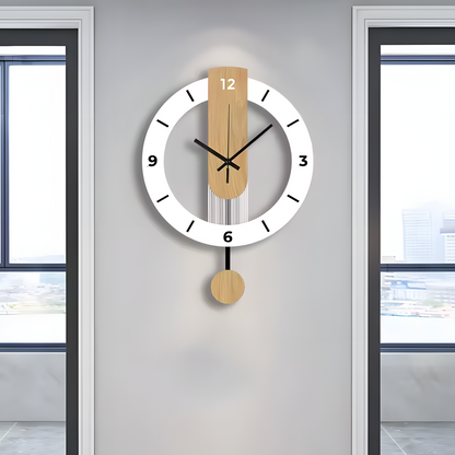 Horloge Murale | Romaine Acrylique Bois Noble | Bois Noble Romaine | Sora