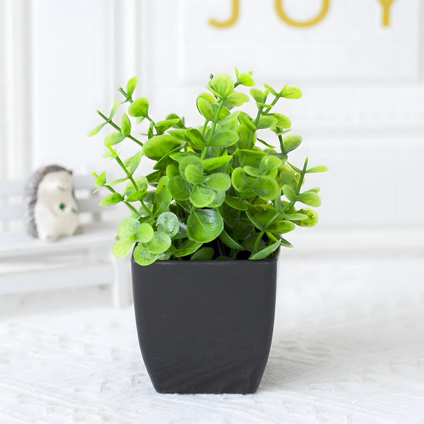Plante Artificielle l Petit Pot Noir 18 cm l Euka