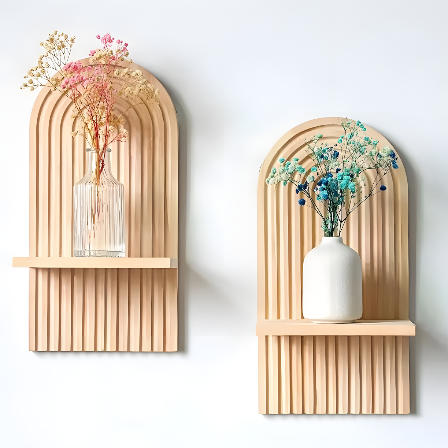 Étagère Murale l Bois Style Bohème 35x18 cm l Mora