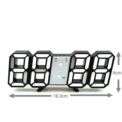 Horloge Murale | Numérique LED Moderne | Tech Temps | TeknoTid