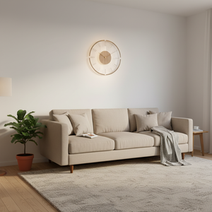 Horloge Murale | Effet Bois Nordique | Simple Élégance | Koda