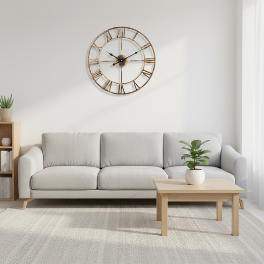 Horloge Murale | Romaine Métal Élégante | Tova