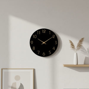 Horloge Murale | Ronde Rétro Élégante | Style Rétro Chic | Niko