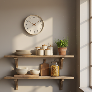 Horloge Murale | Nordique Bois Naturel | Bois Nordique | Finn